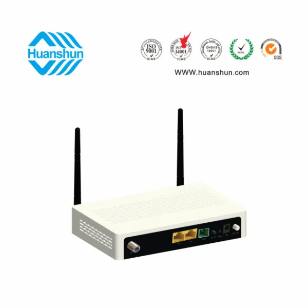 HSOS111762GNW FTTH 終端（XPON ONU WIFI，WDM CATV）（GE+FE+2*2WIFI+WDM+CATV NE)